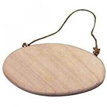 Targa Ovale Porta 14,5 cm “Graine” in Legno Colorato