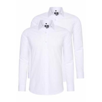 Slim-Fit Langarmhemd für Herren von RUSTY NEAL, 4XL, Weiß