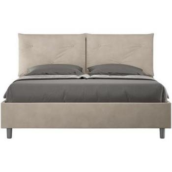 Cama Doble con Contenedor Acolchada Microfibra Appian Arena 160x200