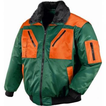 TeXXor Kurzpilotenjacke grün/orange