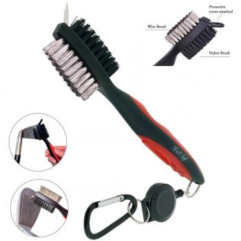 PeakPerformance Red/Black Golf Brush Kit – 2ft Zip Line & Groove Cleaner