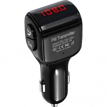 Wireless Car FM Transmitter with Hands-Free Calling and MP3 Playback