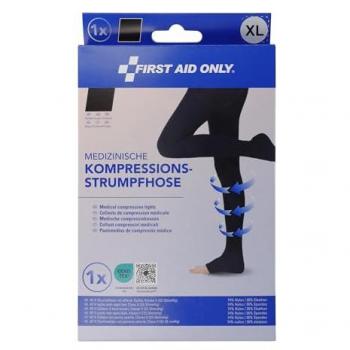 FIRST AID ONLY Strumpfhose, Kompression, offene Zehen, XL