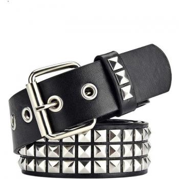 Black Studded Belt for Women and Men
