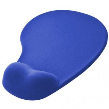 Tapis de souris Ociodual, ergonomique, avec repose-poignet en gel, bleu