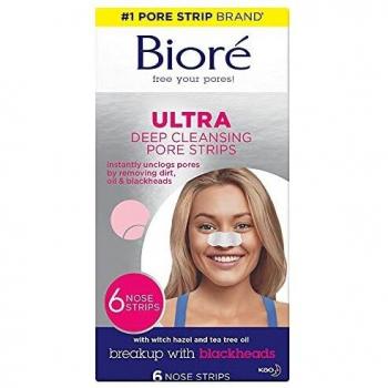 Bioré Deep Cleansing Ultra Pore Strips, 6 Count