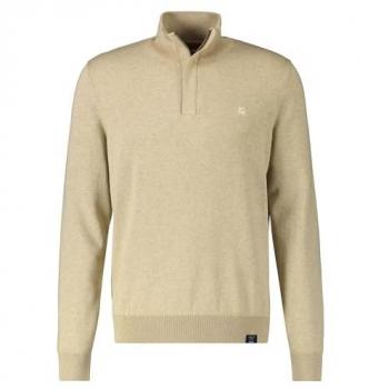 LERROS Herren Troyer in Twist-Strick, beige