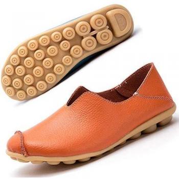 Zapatillas Planas de Cuero