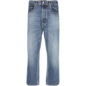 JW Anderson Blue Cropped Straight Leg Jeans for Men W34