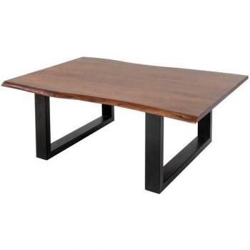 Massivholz Couchtisch Insa, Akazie mit 26 mm Baumkante