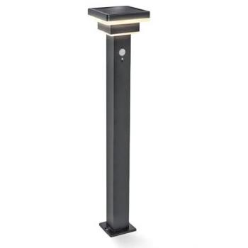 Wetterfeste Solar Standleuchte Lucca 86 cm schwarz IP44