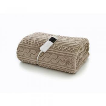 SleekWarm Electric Wool Blend Throw – 130x170cm, 10 Heat Settings