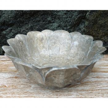 Naturstein‑Lotus Waschbecken 40 cm – Massives Marmordesign