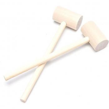 Marteau éducatif en bois, 5 pièces, jouet pour enfants rond