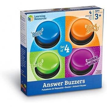 Learning Resources | 4 Answer Buzzers For Quizzes, Games and More!
