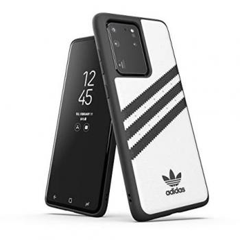 Adidas Moulded PU Case für Galaxy S20 Ultra, Weiß-Schwarz