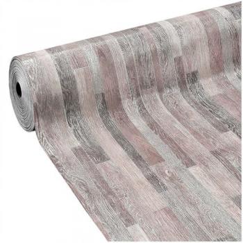 Suelo Vinílico 100x750 cm PVC Diseño Madera Boho Gris