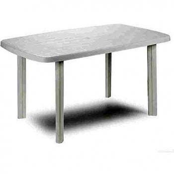 Mesa de jardín ovalada Faro blanca