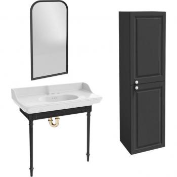 Console de salle de bain Cléo 1889 avec miroir et siphon