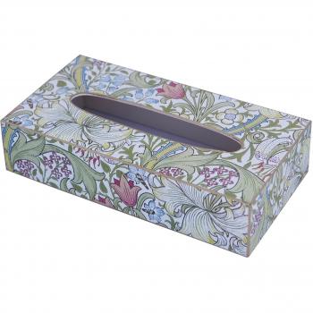 Caja para Kleenex con diseño en color hueso y gris