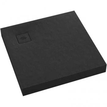 Siphon extraplat receveur douche Viga Noir 80 × 80