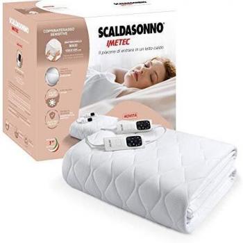 Couvre-matelas thermique électrique Imetec Scaldasonno Adapto double 300W Blanc Tissu