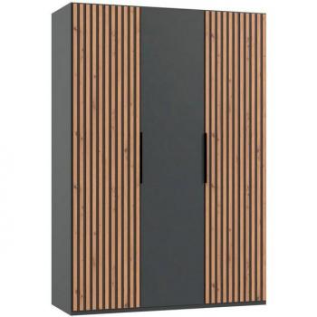 Wimex Drehtürenschrank Andorra by Fresh To Go – Holznachbildung in Schwarz