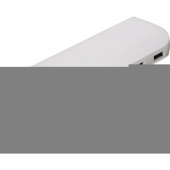 Hama PowerBank 13 000 mAh – Dual‑Port mit Kabel (weiß/grau)