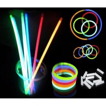 Lote festivo de 100 pulseras y collares iluminados