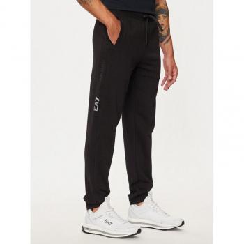 EA7 Mens Autumn/Winter Black Jogger Pants – 2XL