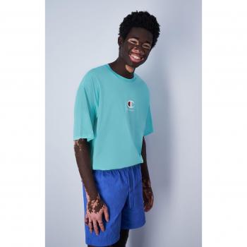 Camiseta Champion con Logo Bordado Verde