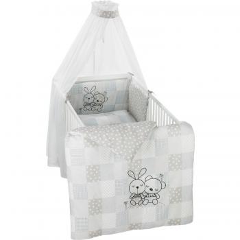 Alvi Bettwäsche für Kinderbett 100x135 cm mit Hase