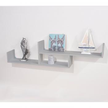 Core Products Light Grey Floating 2 Tier Shelf