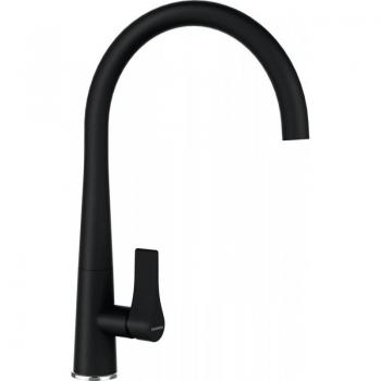 Schock Küchenarmatur Armatur Gota 521000S, Schwarz, Hochdruck, Festauslauf
