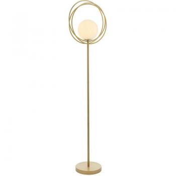Merano's Bergamo Floor Lamp with Opal Glass Shade