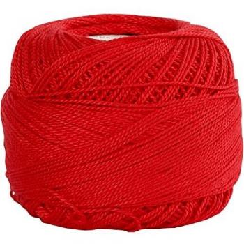 Fil de coton 125 m rouge 20 g