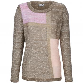 Unbekannte Damenmode: Pullover Intarsienfront, Pflegeleicht, 48 – Paola