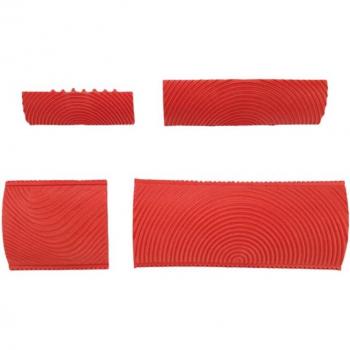 Kit de Deco DIY: Patrón de Madera y Goma para Pintura en Pared