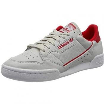 Adidas Continental 80, Sneakers Hombre, Gris/Escarlata/Blanco, 40 EU