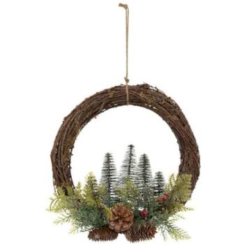 Albero Natalizio Ghirlanda 30 cm – Atmosphera Design d’Interni