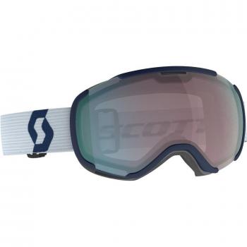 Maschera Scott Faze II grigio blu con lente Enhancer Aqua Chrome