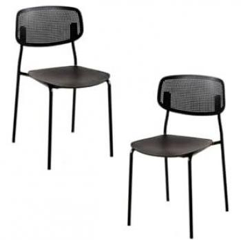 Pack Negros: 2 Sillas Piki para Comedor