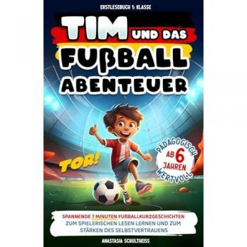 Erstlesebuch 1. Klasse: Tim und das Fußball-Abenteuer! Spannende 7 Minuten Fußball-Kurzgeschichten zum spielerischen Lesen lernen ab 6 Jahren und zum Stärken des Selbstvertrauens