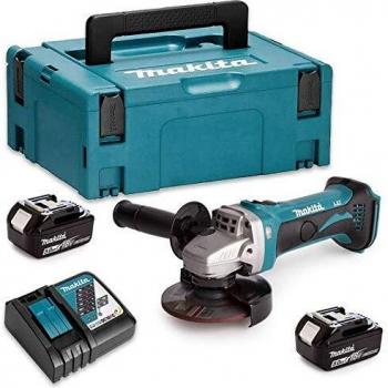 Makita DGA452RTJ Meuleuse 115mm (2 x 5,0Ah//18V) Makpac
