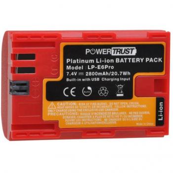 PowerTrust LP-E6 Battery for Canon 5D Mark II III 7D 60D 70D 80D
