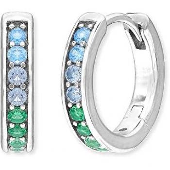 Angel Whisperer Cool Crystal Rainbow Hoops