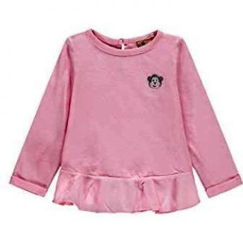 Bellybutton mother nature & me Baby-Mädchen Langarmshirt, Rosa, 80