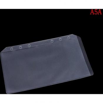A5/A6 PVC Transparent Zip Lock Pouch for Binder