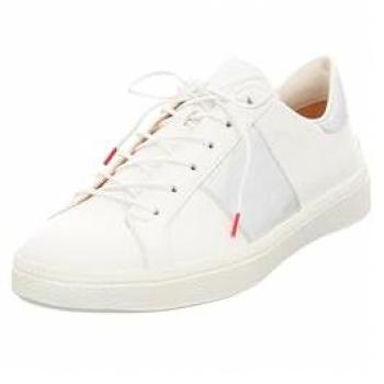 Think! Think! Sneaker Nappaleder – Damen, Gr. 38, weiß/ silber
