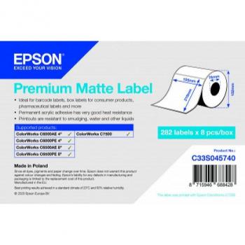 Etiquetas Epson Premium Mate 105mm x 210mm